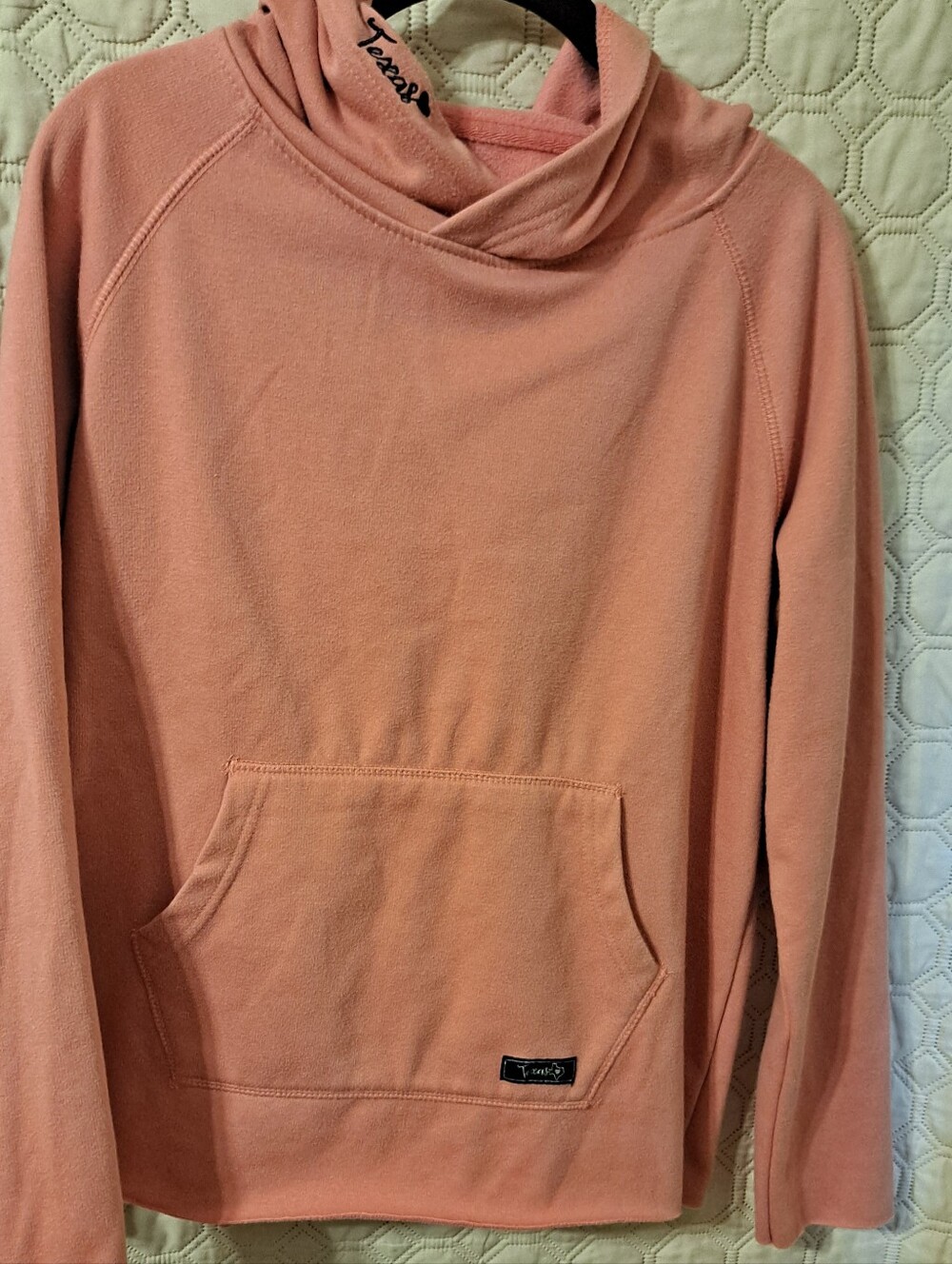 State Of Mine Pink Pullover Hoodie Sweater Texas Sz M